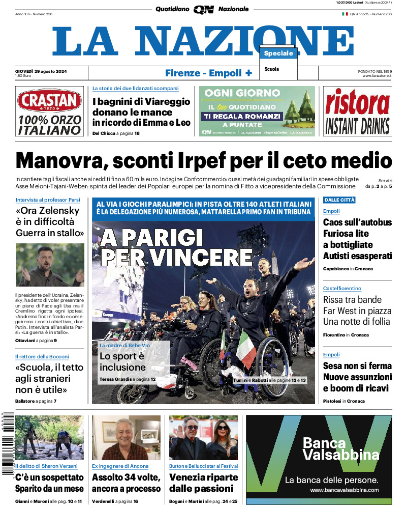 Prima-pagina-la nazione-edizione-di-oggi-20240829